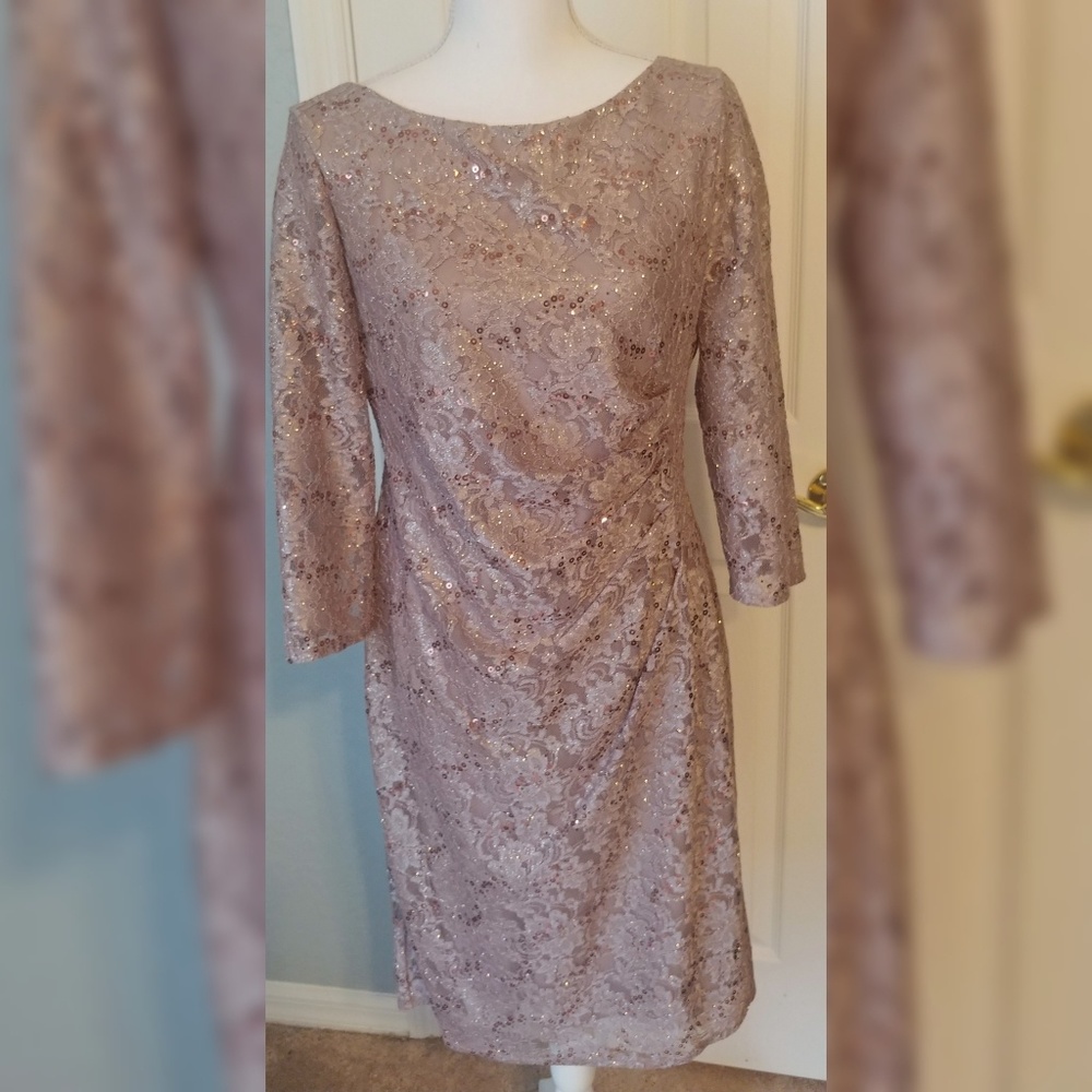 Taupe sheath dress